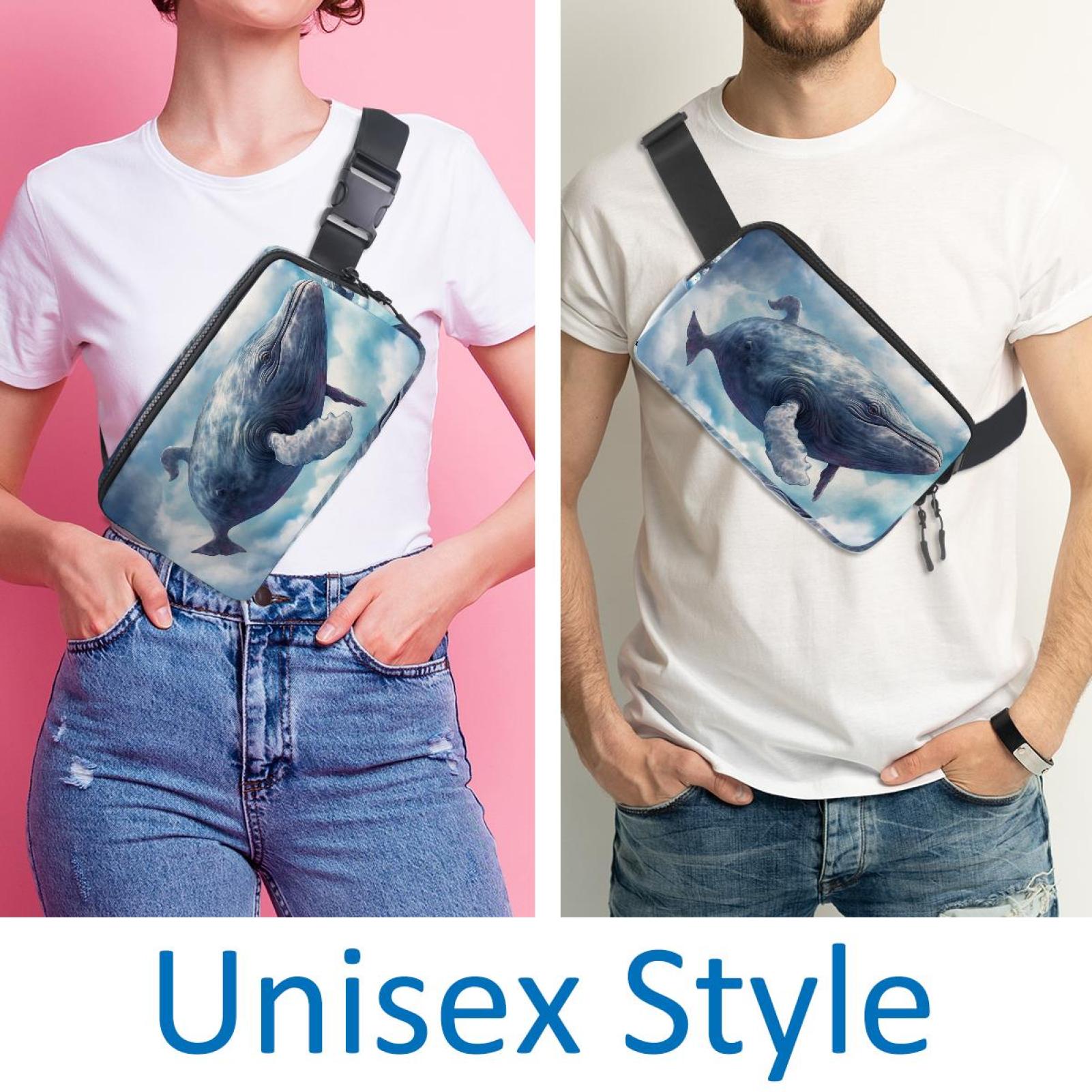 Whale Lightweight Adjustable Waist Bag with Extension Strap - Unisex Running Belt Bag