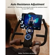 MERACH Exercise Bike with 350lbs Weight Capacity, Indoor Cycling Bicycle Auto Magnetic 16 levels Resistance for Home Cardio Workout
