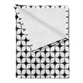 thumbnail image 2 of Abstract Soft Flannel Fleece Blanket, Continuing Round Squares in Monochrome Style Graphical Grid Elements, Cozy Plush for Indoor and Outdoor Use, 60" x 80", Charcoal Grey and White, by Ambesonne, 2 of 5