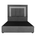 thumbnail image 2 of Box Base Cama Queen Size + Cabecera Bora Gris, 2 of 8