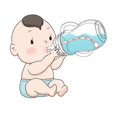 thumbnail image 5 of Newborn Glass Baby Silicone Straw Water Bottle Baby, 5 of 5