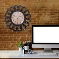 thumbnail image 4 of ELAYARD Precise Timekeeping Clock Coffee Plastic for Professional Office Use 1Pcs, 4 of 5