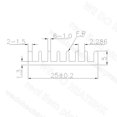 thumbnail image 5 of 50x25x5mm Without or With Thermal Pad Black Slotted Anodized Aluminum Heatsink Cooler Radiator Black With Pad 8pcs, 5 of 5