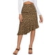 thumbnail image 1 of INSPIRE CHIC Falda Midi Asimétrica De Sirena Con Dobladillo Con Volantes Y Estampado Floral De Leopardo Para Mujer Leopardo S, 1 of 6