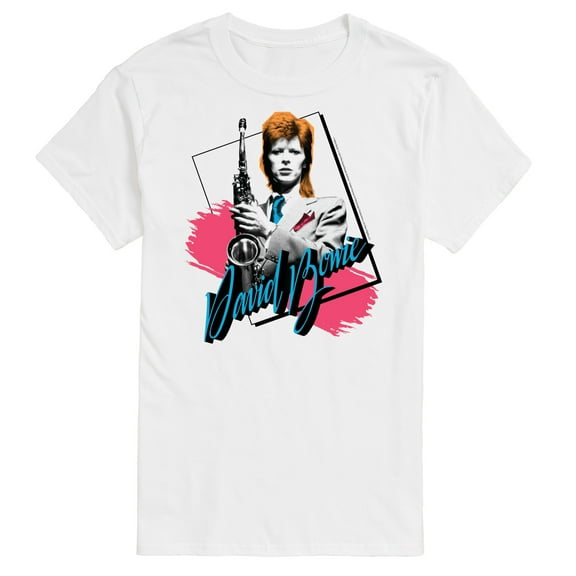 David Bowie - Bowie Sax Color Blocking - Men's Short Sleeve Graphic T-Shirt