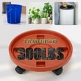 thumbnail image 3 of topjuju 4Pcs 12 inch Heavy-duty Plant Caddies with Wheels, Plastic Plant Roller Stands, Pot Movers Plant Saucer on Wheels Indoor Outdoor Plant with Casters Planter Tray Coaster, 3 of 7