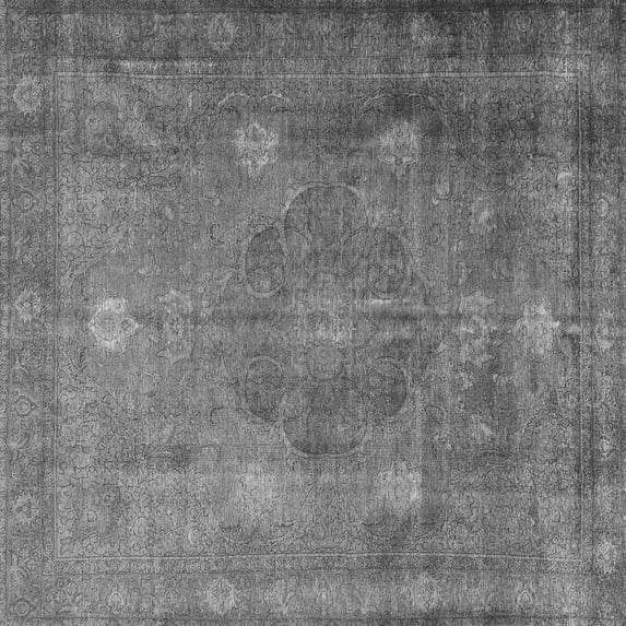 Ahgly Company Indoor Square Persian Gray Traditional Area Rugs, 6' Square