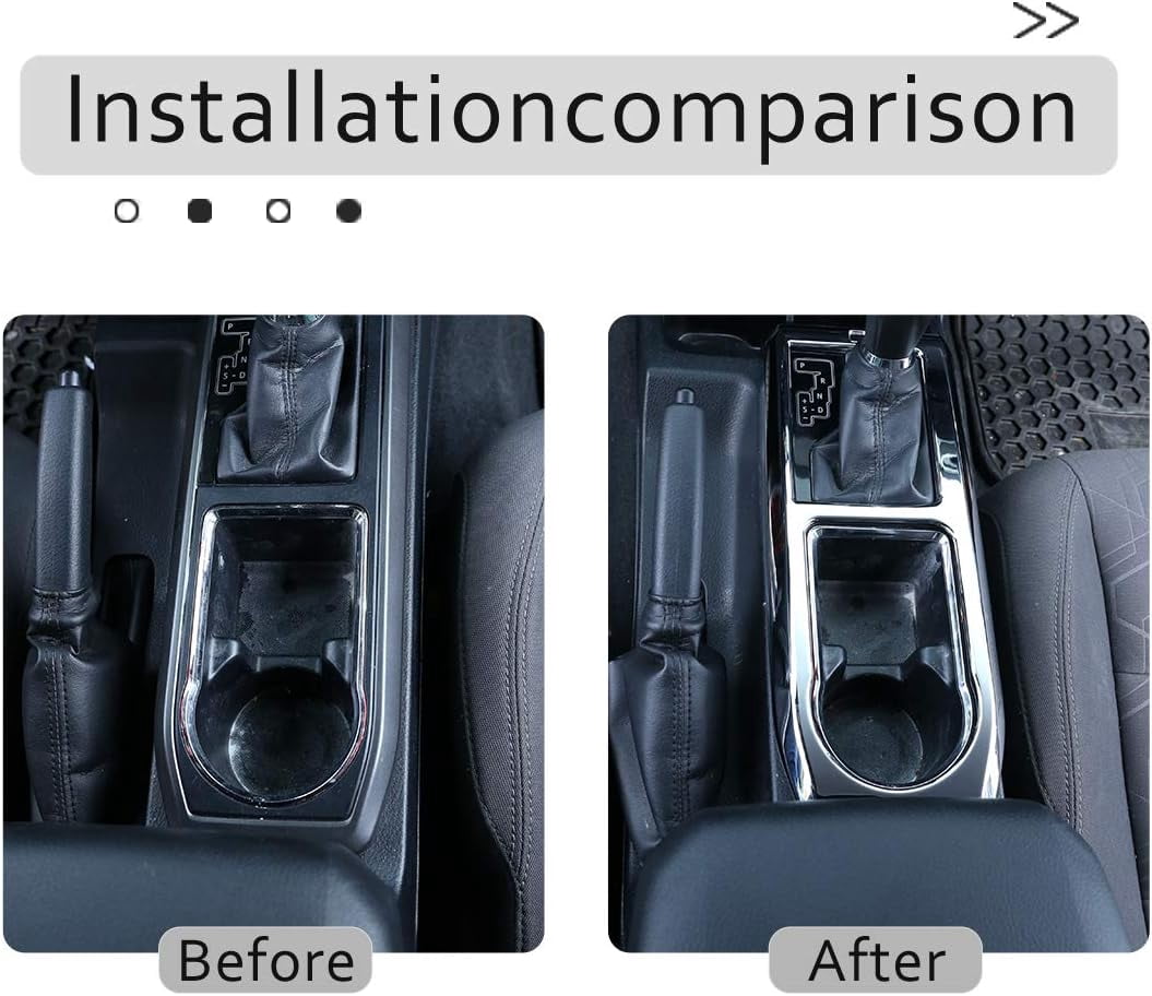 TINKI Car Control Gears Panel Protective Cover molding Trims Stickers for Toyota Tacoma 2016 2017 2018 2019 2020 2021 2022 Accessories