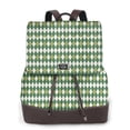 thumbnail image 1 of Fotbe Light Green Squares Mochila Bolso con Estampado para Mujer, Mochila Antirrobo de Nylon Impermeable, Bolsa Ligera de Hombro, 1 of 4