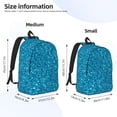 thumbnail image 2 of Balery Blue Glitter Mochila Clásica Impresa Básica para Viaje, Mochila Escolar Resistente al Agua, Mochila de Lona con Correas Ajustables-Small, 2 of 5