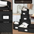 thumbnail image 5 of China Storage Containers 5-Piece Set Moving Boxes for Dinnerware, Glasses, Plates, Mugs and Saucers Sturdy Quilted Microfiber Dish Organizer with Dividers for Seasonal Storage - Holds Set of 12, 5 of 7