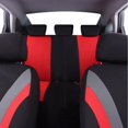 thumbnail image 4 of CAR PASS Line Rider Universal Fit Car Seat Cover -100% Breathable with 5mm Composite Sponge Inside,Airbag Compatible (Black with red), 4 of 13