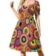 thumbnail image 3 of Vestido psicodélico de los años 70 de manga corta, vestidos para fiesta de graduación, ropa de verano para mujer, vestidos de tendencia para mujer, 3 of 7