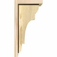 thumbnail image 3 of 8"W x 8"D x 16"H New Brighton Rough Sawn Corbel w/Backplate, Douglas Fir, 3 of 9