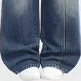 thumbnail image 4 of GiLiling Teen Girls Y2k Baggy Jeans Wide Leg High Waist Elastic Waist Vintage Aesthetic Cargo Denim Pants (Blue-F, 7-8 Years), 4 of 7