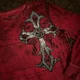 thumbnail image 4 of Camiseta de manga larga para hombre y mujer, camisa de gran tamaño con patrón cruzado de Hip Hop, cuello redondo, ropa gótica informal, Tops, Y2K, 4 of 4