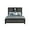 Black+ Gray, variant on Urban King Bookcase Bed In Black And Rustic Gray Wood Modern