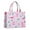 Pink Cartoon Dinosaurs, variant on Large Capacity Tote Bag,Pink Cartoon Dinosaurs Eggs Pattern Handbag Fashion Luxury Tote Bag,15.7"x13"x 5.1" Inches,Laptop Compatible