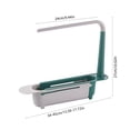 thumbnail image 3 of Multifunctional Retractable Water Filter Rack Basket, Adjustable Sink Mounted Drying Rack, Space-Saving Towel and Utensil Organizer for Kitchen, Sturdy Plastic Construction, 3 of 8