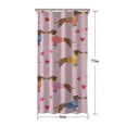 thumbnail image 5 of Colorful Funny Dachshund Shower Curtain 36"x72" ,Bathroom Decorative Shower Curtains Set with 12 Hooks,Modern Waterproof Washable Shower Curtain, 5 of 6
