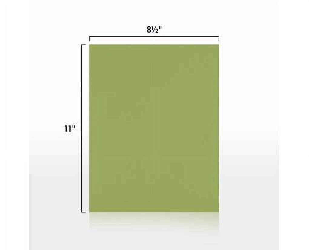 LUXPaper 8.5 x 11 Cardstock, 80lb. Avocado Green, 250/Pack