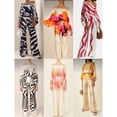thumbnail image 3 of Yokua Fashionable Women Two-Piece Suit Off-Shoulder Tops and Wide-Leg Long Pants, 3 of 18