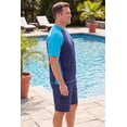 thumbnail image 3 of KingSize Men's Big & Tall Raglan Short Sleeve Swim Shirt, 3 of 5