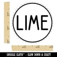 thumbnail image 2 of Lime Flavor Scent Rounded Text Rubber Stamp for Scrapbooking Crafting Stamping - Small 3/4 Inch, 2 of 7