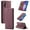 Wine Red, variant on ETFAST Leather Wallet With Card Holder Zipper Phone Case For Xiaomi 9 High Quality Leather Phone Case