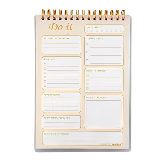 Tdxkok Back to School Supplies,A5 Coil Daily Planner-Student To-Do and Reminder Notebook for Important Tasks and Daily Organization