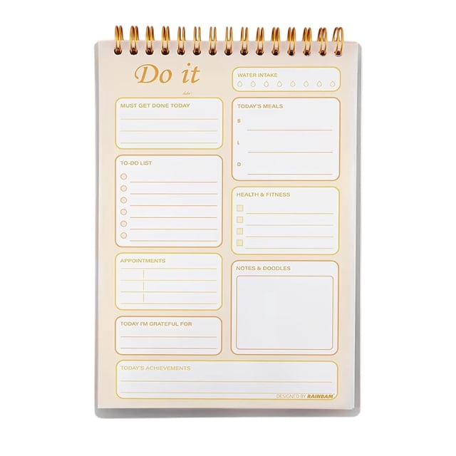 Ohufall A5 Coil Planner Student Daily Planning To-Do List & Important Reminder Notebook