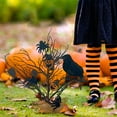 thumbnail image 1 of Halloween Tree Centerpiece for Table, 16.53 Inch Lighted Halloween Berries Table Tree with Black Maple Leaves, Farmhouse Spooky Artificial Table Tree for Halloween Party Decoration, 1 of 5