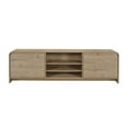 thumbnail image 2 of Maria TV Stand Media Cabinet, 2 Drawer and Shelves, Beige Wood 71 Inch, 2 of 2