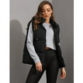thumbnail image 2 of PUWEI Women's Warm Puffer Vest Sleeveless Full Zip Puffy Jacket Removable Hood with Pockets, 2 of 7