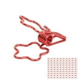 thumbnail image 3 of 100pcs Flower Shape Hollow Long Tail Metal Iron Mini Paper Clips, Strong Clamping Force, Wide Compatible for Tickets, 3 of 8