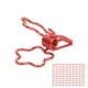 thumbnail image 3 of 100 Uds Clips para carpetas forma de flor cola larga hueca dibujos animados Metal hierro Mini Clips de papel para billetes ropa documentos rojo, 3 of 5