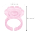 thumbnail image 3 of Coupes de Colle Intelligente pour l'Extension de Cils, Porte-Colle à Cils Anneau de Colle à Fleurs Extensions de Cils Porte-Colle, 100pcs (Rose), 3 of 5