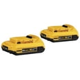 thumbnail image 1 of Open Box Dewalt DCB203-2 20V Max 2.0AH Lithium Ion Battery 2 Pack, 1 of 5