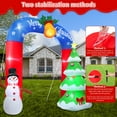 thumbnail image 6 of Lookfly 8FT Christmas Inflatable Archway with Snowman & Christmas Tree,Blow Ups Xmas Inflatable with LED Lights,Outdoor Decor for Xmas Holiday Party Yard Garden Lawn, 6 of 8