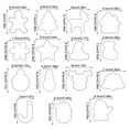 thumbnail image 2 of 25Pcs  Biscuits Stainless Steel DIY Mold Holiday Cookies Embossing Mould Bakery Baking Tool Kitchen Supplies, 2 of 7