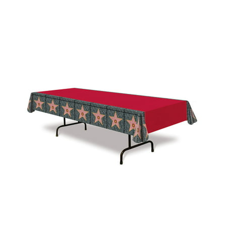 New Red Carpet Hollywood Stars Long Table Cover Party Decoration