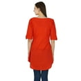 thumbnail image 3 of Indian Ethnic Cotton Kurti Top Bollywood Women Solid Kurta Tunic Casual Dress, 3 of 3