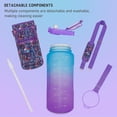 thumbnail image 3 of Half Gallon Water Bottle with Sleeve BPA Free 64 oz Water Jug with Straw and Time Marker, Motivational Gym Workout Pregnancy Water Bottles Gifts for Women, 3 of 6