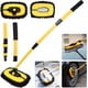 thumbnail image 1 of Cepillo para lavado de autos con mango largo, juego de 2 cepillos para limpieza de autos, kit de limpieza de autos con poste extensible, para limpiar autos, llantas, ruedas, SUV y camionetas, 1 of 5