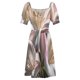 thumbnail image 4 of Hermosas lirios rosas y blancos Arte digital. Vestido de manga corta Vestidos Falda de mujer, 4 of 6