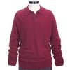 George - Big Men's Ribbed Polo Sweater