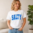 thumbnail image 2 of Salty Graphic T-Shirt, Unisex Classic Fit Cotton Tee, 2 of 9