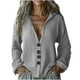 thumbnail image 3 of Conjuntos de maestra/o,Blusa tipo túnica holgada con cuello en V para mujer, manga larga con botones delanteros, mezcla de algodón y lino, ropa informal, sopatenor, 3 of 8