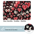 thumbnail image 2 of Valentine's Day Polyester Chair Rug Mat, Non-Slip and Machine Washable Area Rugs, 2 of 6