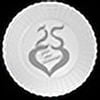 25TH MOD ANNIVERSARY PLASTIC DESSERT PLATE (8 COUNT) by Partypro